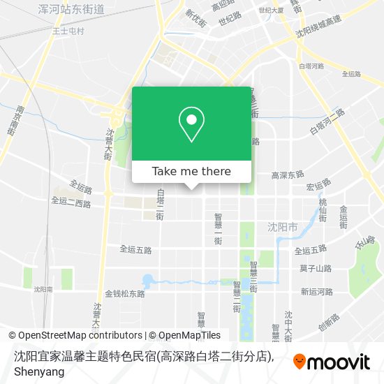 沈阳宜家温馨主题特色民宿(高深路白塔二街分店) map