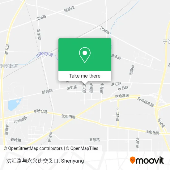 洪汇路与永兴街交叉口 map