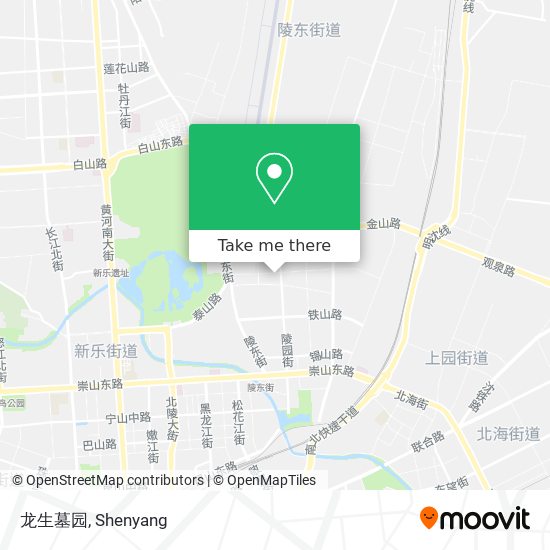 龙生墓园 map