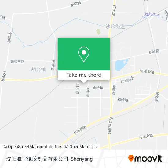 沈阳航宇橡胶制品有限公司 map