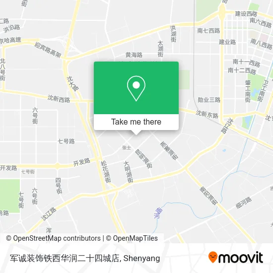 军诚装饰铁西华润二十四城店 map