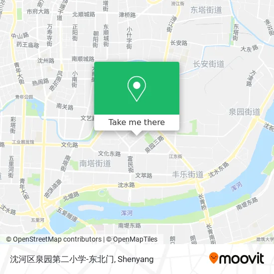 沈河区泉园第二小学-东北门 map