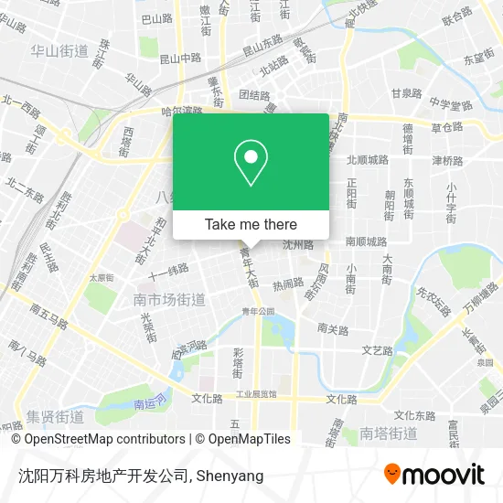 沈阳万科房地产开发公司 map