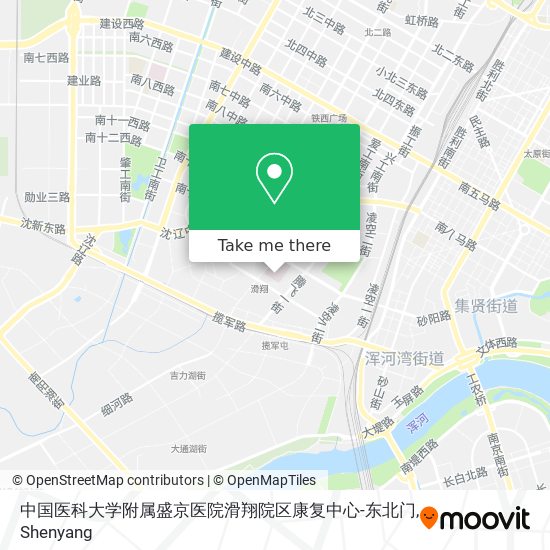 中国医科大学附属盛京医院滑翔院区康复中心-东北门 map