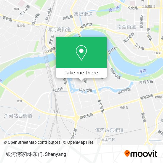 银河湾家园-东门 map