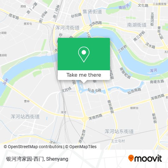 银河湾家园-西门 map