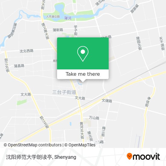 沈阳师范大学朗读亭 map