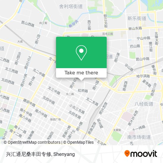 兴汇通尼桑丰田专修 map