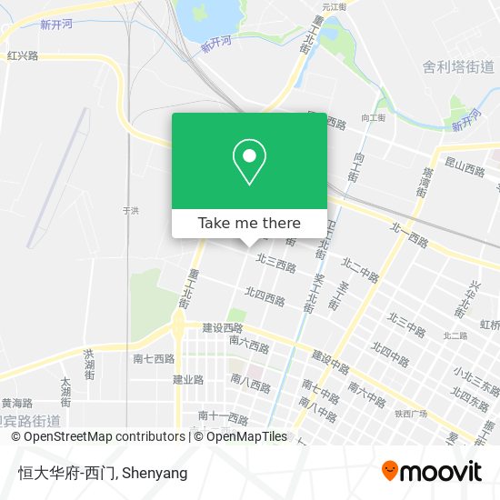 恒大华府-西门 map