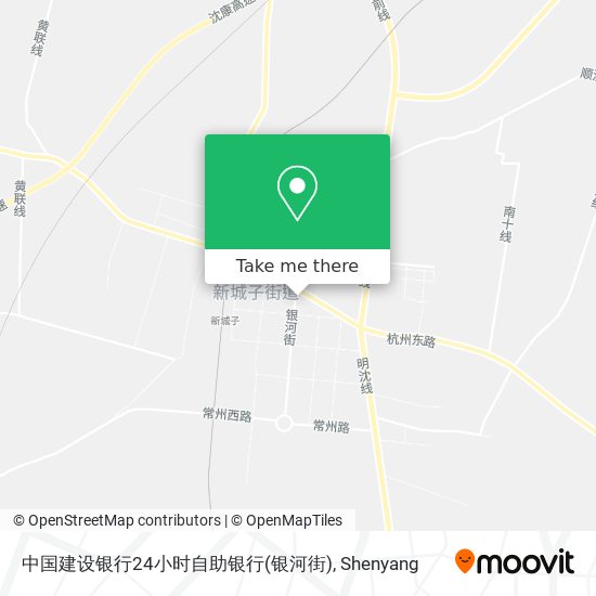 中国建设银行24小时自助银行(银河街) map