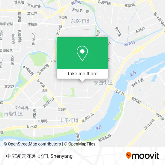 中房凌云花园-北门 map
