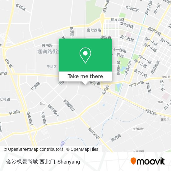 金沙枫景尚城-西北门 map