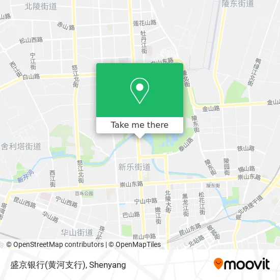 盛京银行(黄河支行) map