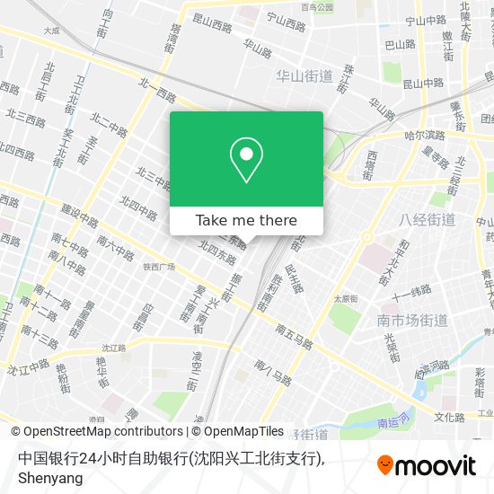 中国银行24小时自助银行(沈阳兴工北街支行) map