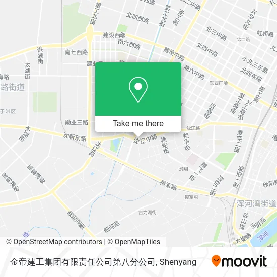 金帝建工集团有限责任公司第八分公司 map