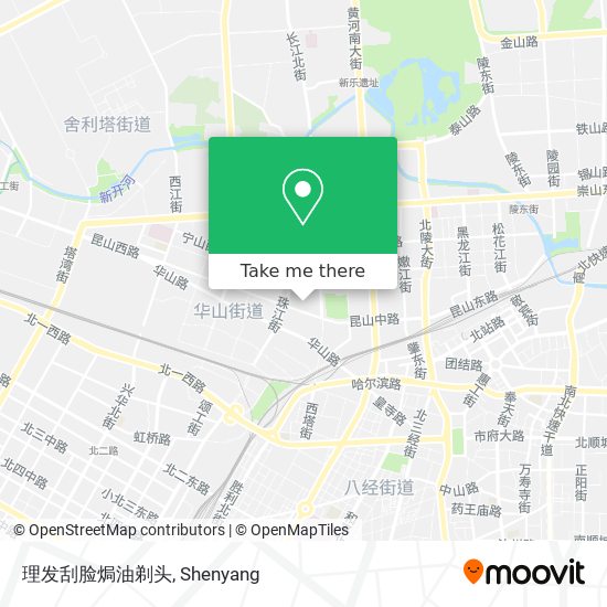 理发刮脸焗油剃头 map