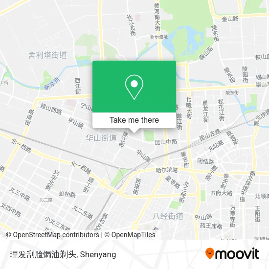 理发刮脸焗油剃头 map