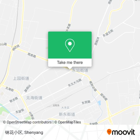 钢花小区 map