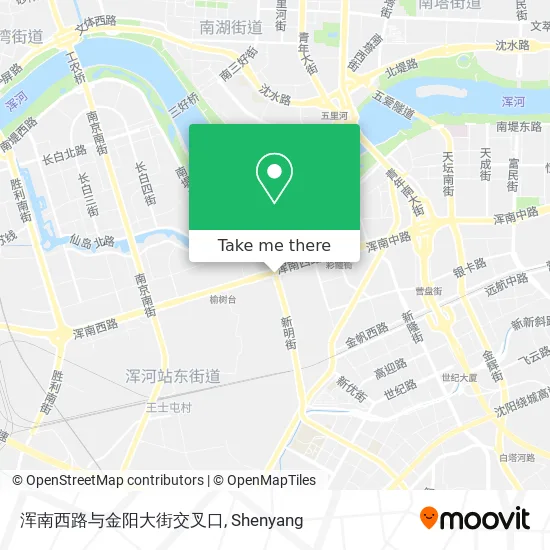 浑南西路与金阳大街交叉口 map