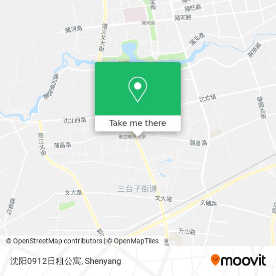 沈阳0912日租公寓 map