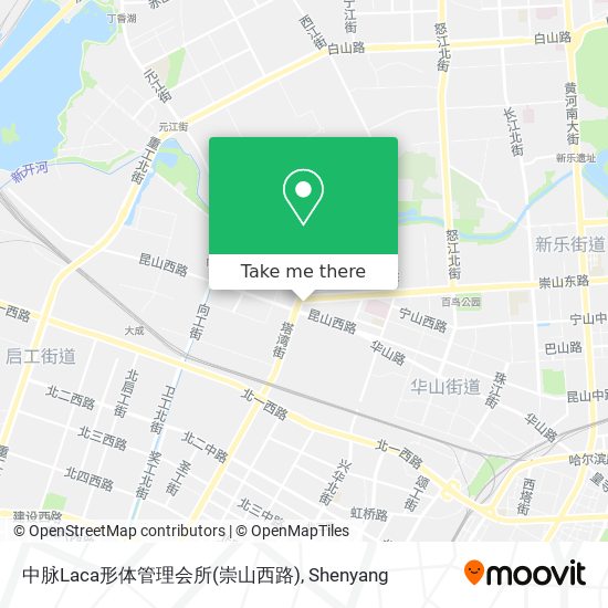 中脉Laca形体管理会所(崇山西路) map