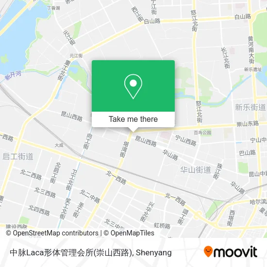 中脉Laca形体管理会所(崇山西路) map