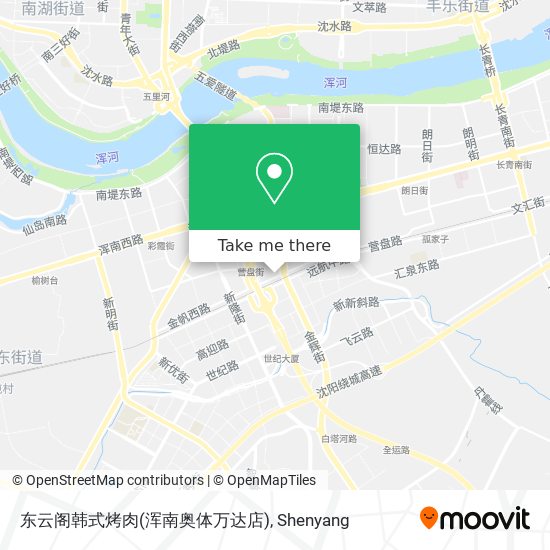 东云阁韩式烤肉(浑南奥体万达店) map