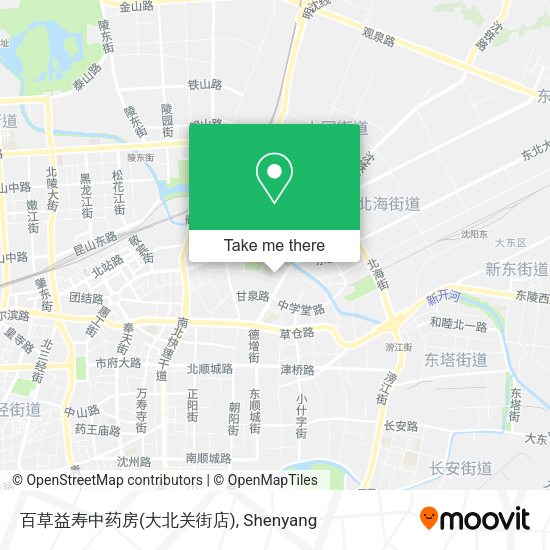 百草益寿中药房(大北关街店) map