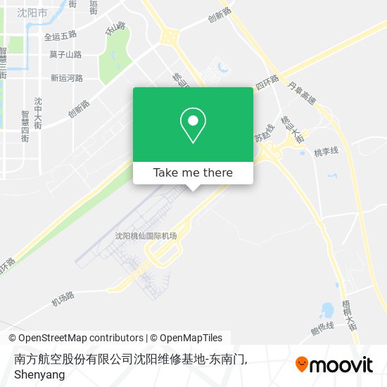南方航空股份有限公司沈阳维修基地-东南门 map