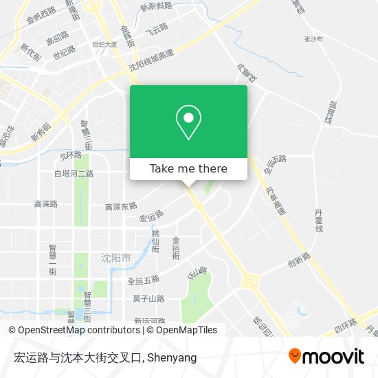 宏运路与沈本大街交叉口 map