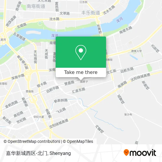 嘉华新城西区-北门 map