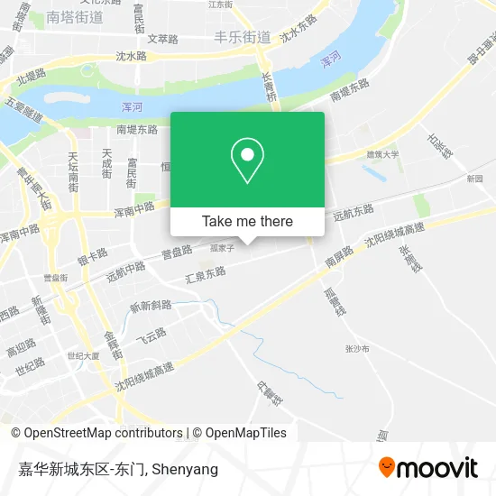 嘉华新城东区-东门 map