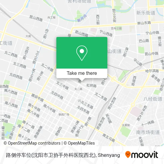 路侧停车位(沈阳市卫协手外科医院西北) map