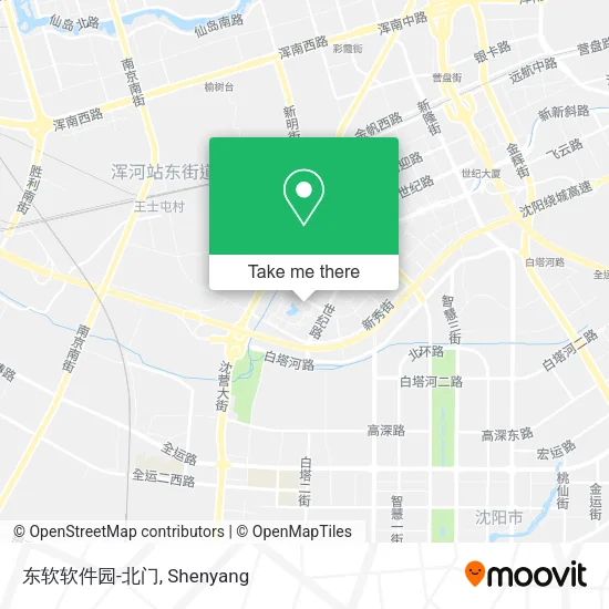东软软件园-北门 map