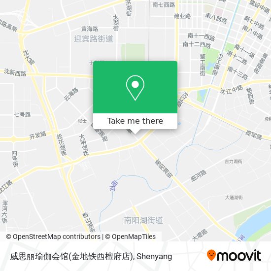 威思丽瑜伽会馆(金地铁西檀府店) map