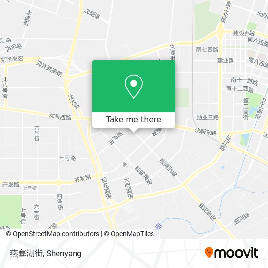 燕塞湖街 map