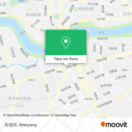 彩霞街 map