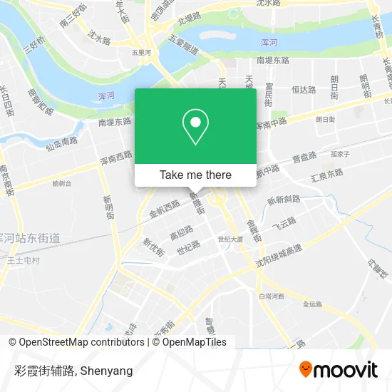 彩霞街辅路 map