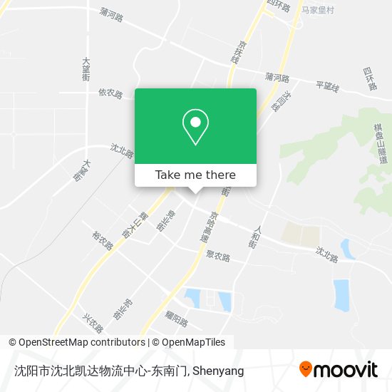 沈阳市沈北凯达物流中心-东南门 map