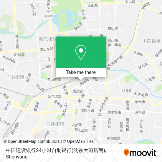 中国建设银行24小时自助银行(沈铁大酒店南) map