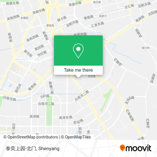 泰奕上园-北门 map