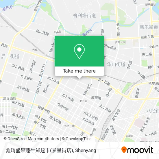 鑫琦盛果蔬生鲜超市(景星街店) map