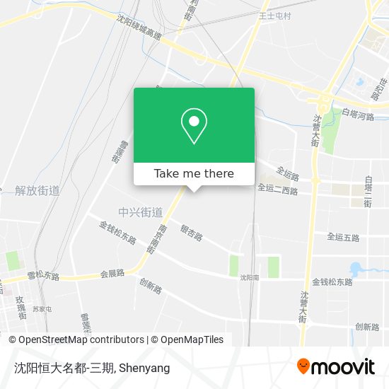 沈阳恒大名都-三期 map