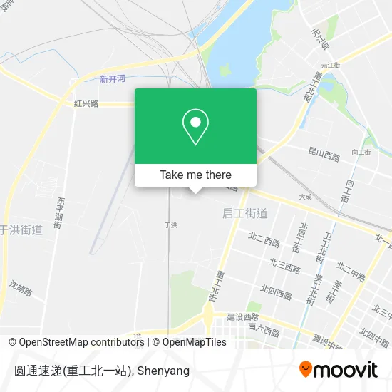 圆通速递(重工北一站) map