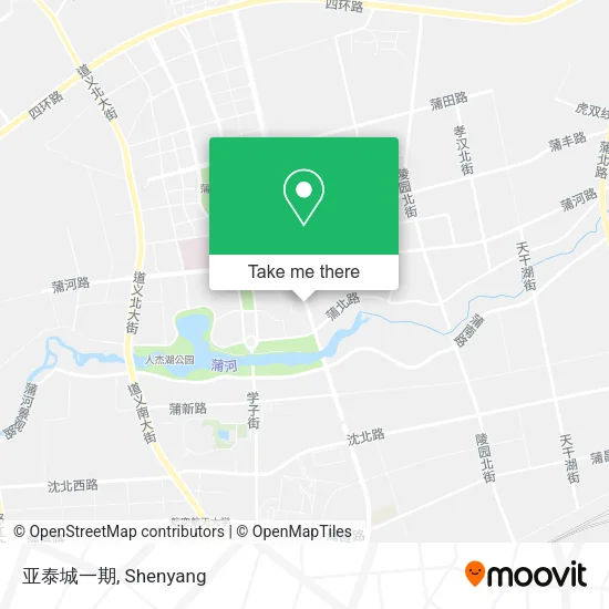 亚泰城一期 map