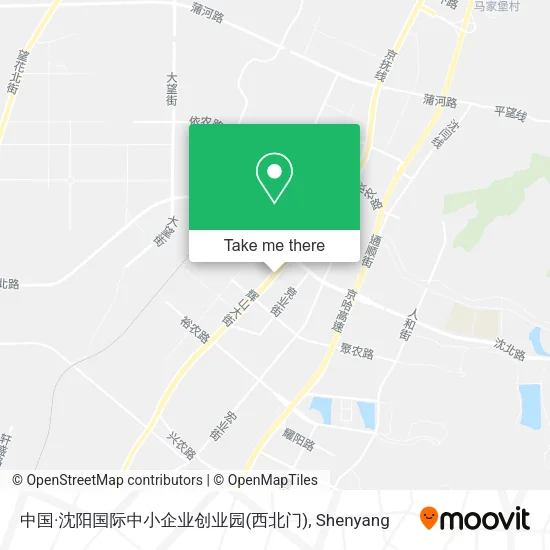 中国·沈阳国际中小企业创业园(西北门) map