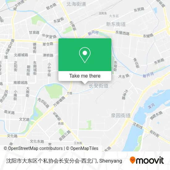 沈阳市大东区个私协会长安分会-西北门 map