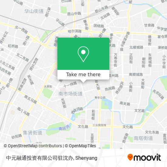 中元融通投资有限公司驻沈办 map