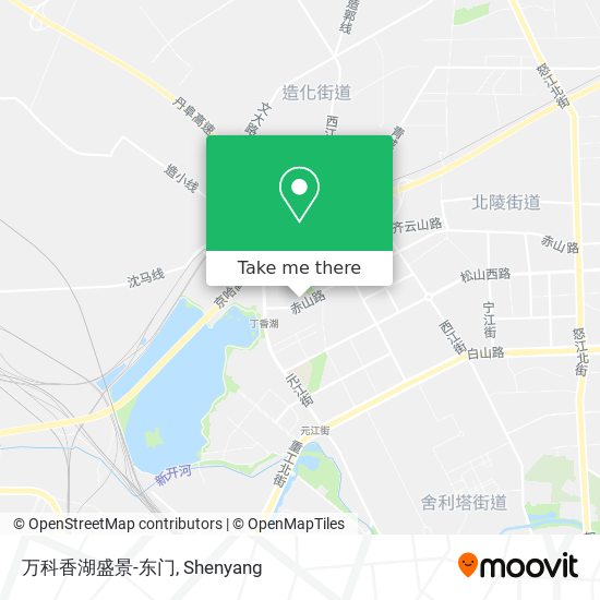 万科香湖盛景-东门 map