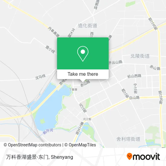 万科香湖盛景-东门 map